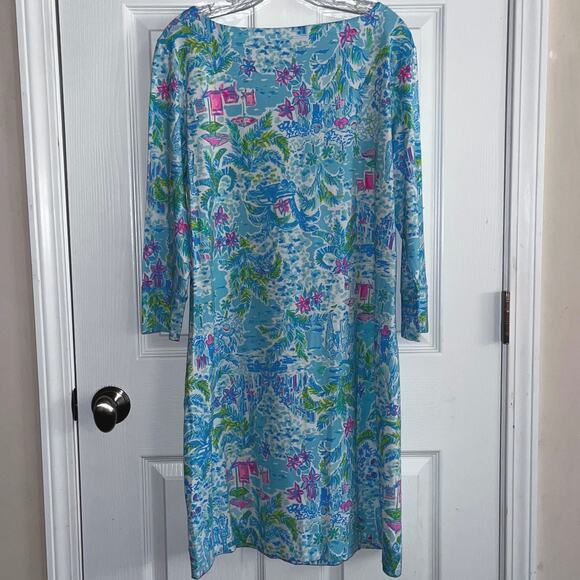 Lilly Pulitzer UPF 50+ Sophie Dress in What A Lovely Place - Picture 3 of 7